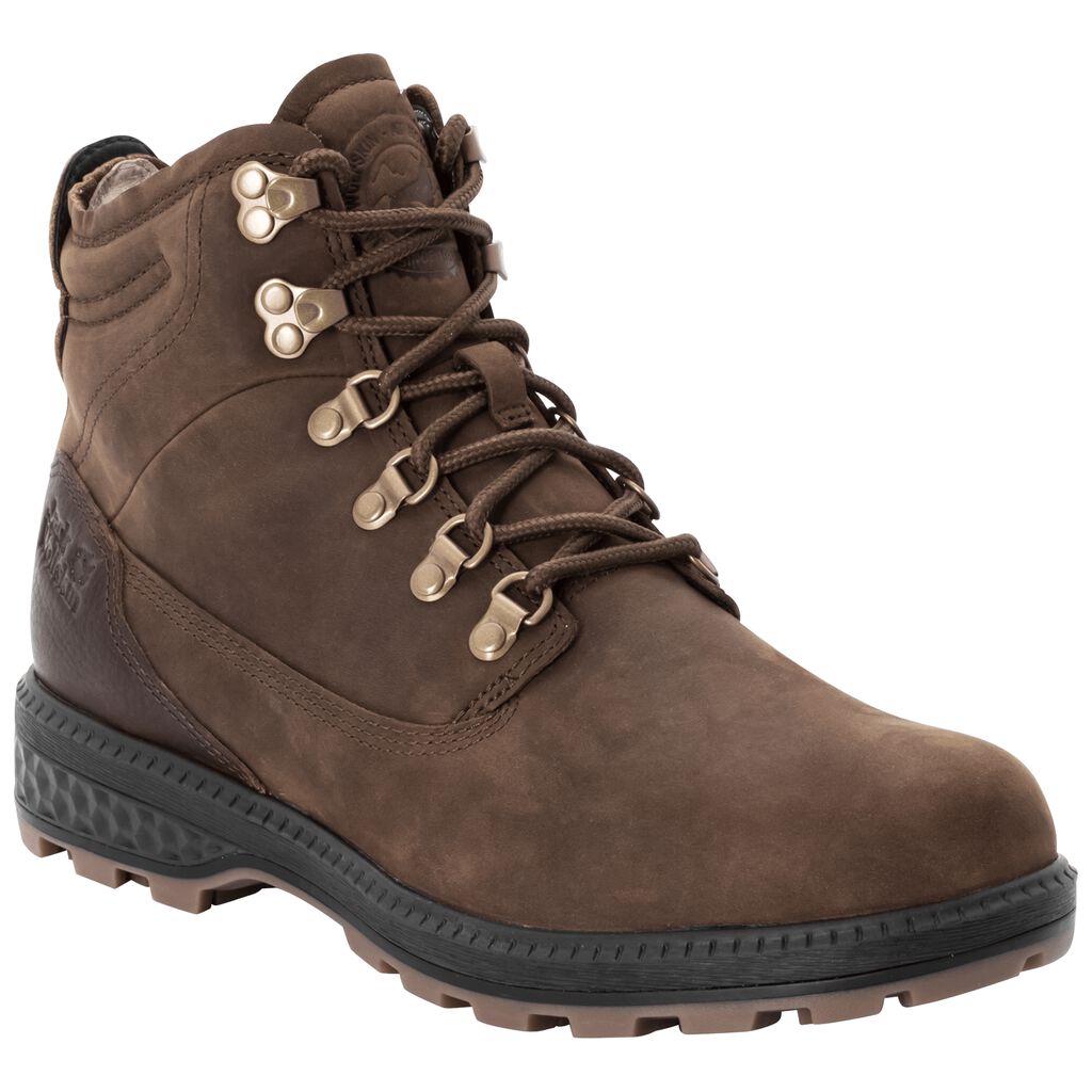 Jack Wolfskin JACK MID παπουτσια casual ανδρικα μαυρα | GR7773039